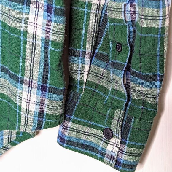 Club Room Fitted Brushed Cotton Plaid Button Down Shirt size Men's M - Picture 5 of 9